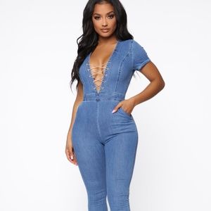 Denim, Long pant Jumpsuit